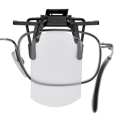 Täckskiva för vanliga glasögon, transparent